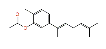 (E)-1,3,5,7,10-Bisabolapentaen-1-ol acetate